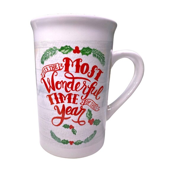 Holiday Coffee Mug It's The Most Wonderful Time Of The Year NEW In Box NIB - Picture 3 of 12